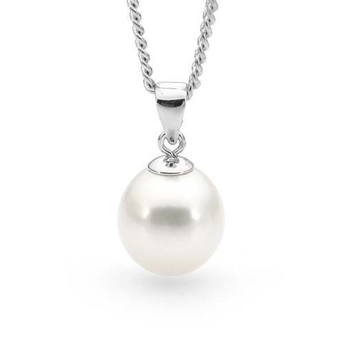 Sterling Silver Silver Moon Pearl Pendant