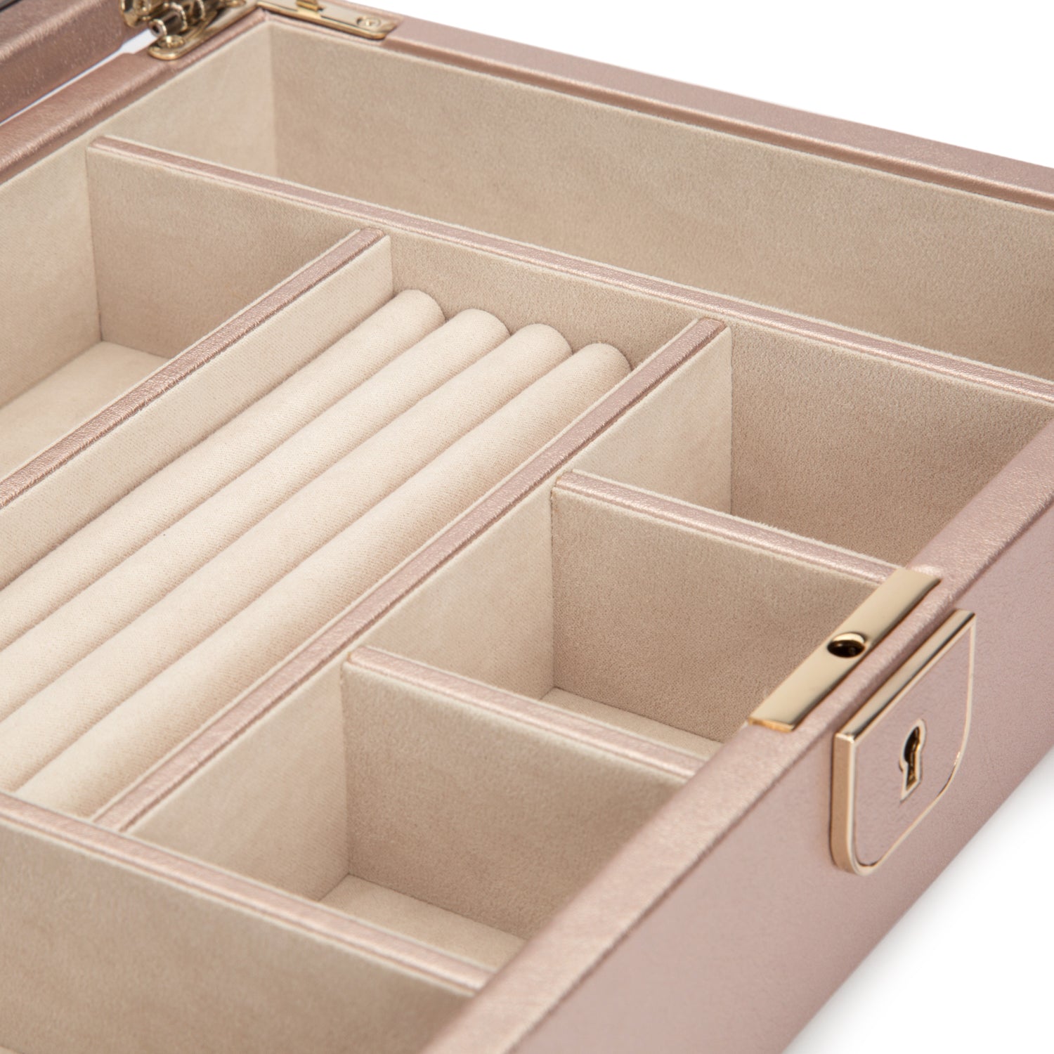 Wolf Palermo Medium Jewellery Box Rose Gold