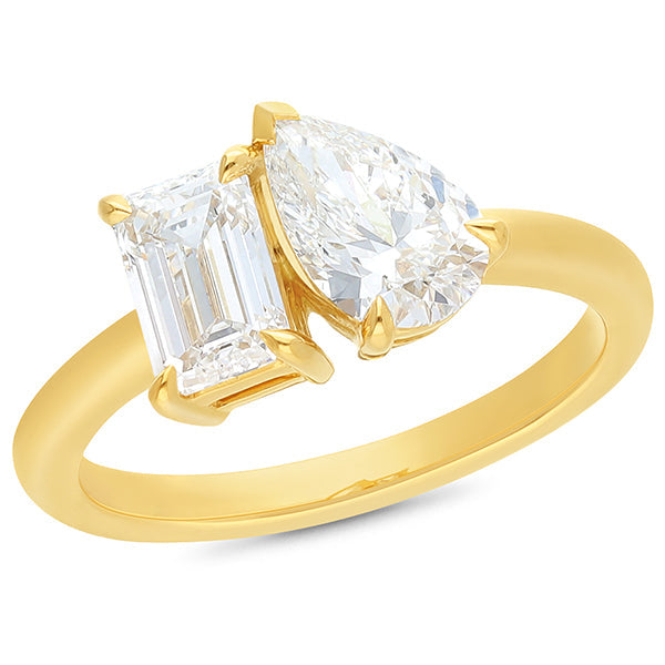 18ct Yellow Gold Lab Grown Diamond Ring