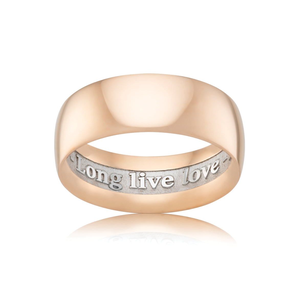 9ct Two-Tone Gold Comfort Wedder Legato Wedding Ring