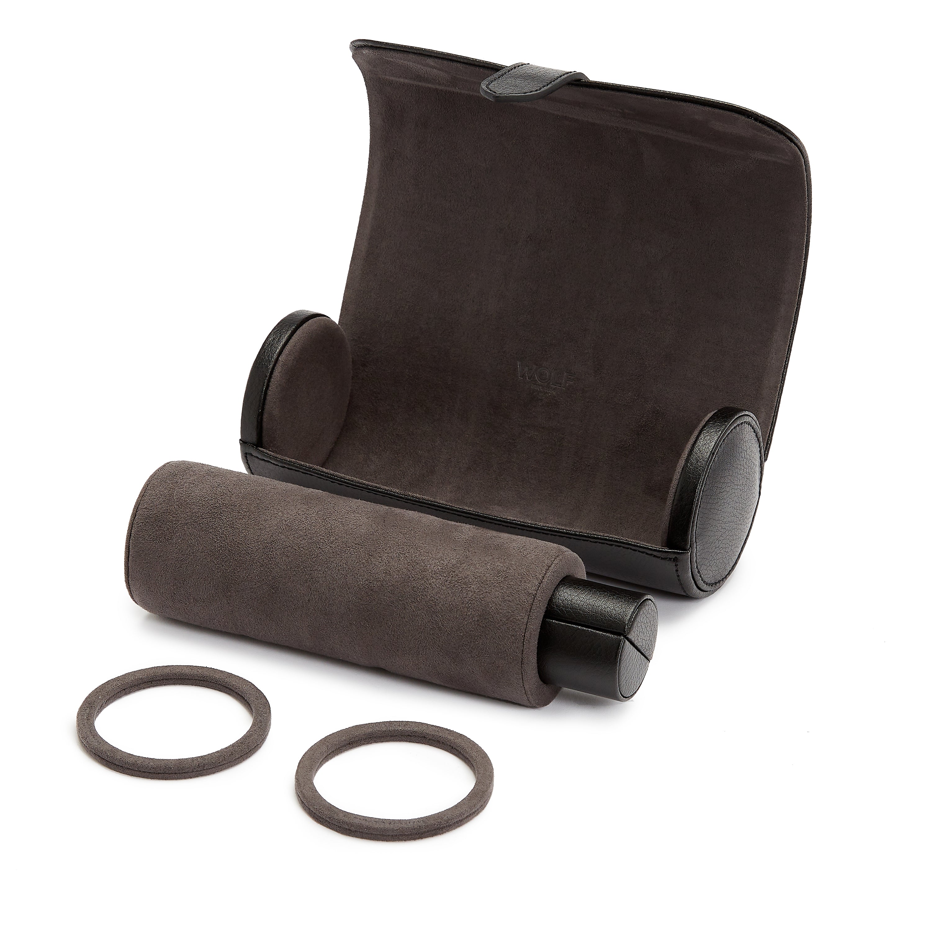 Wolf Blake Watch Roll with Capsule - Brown
