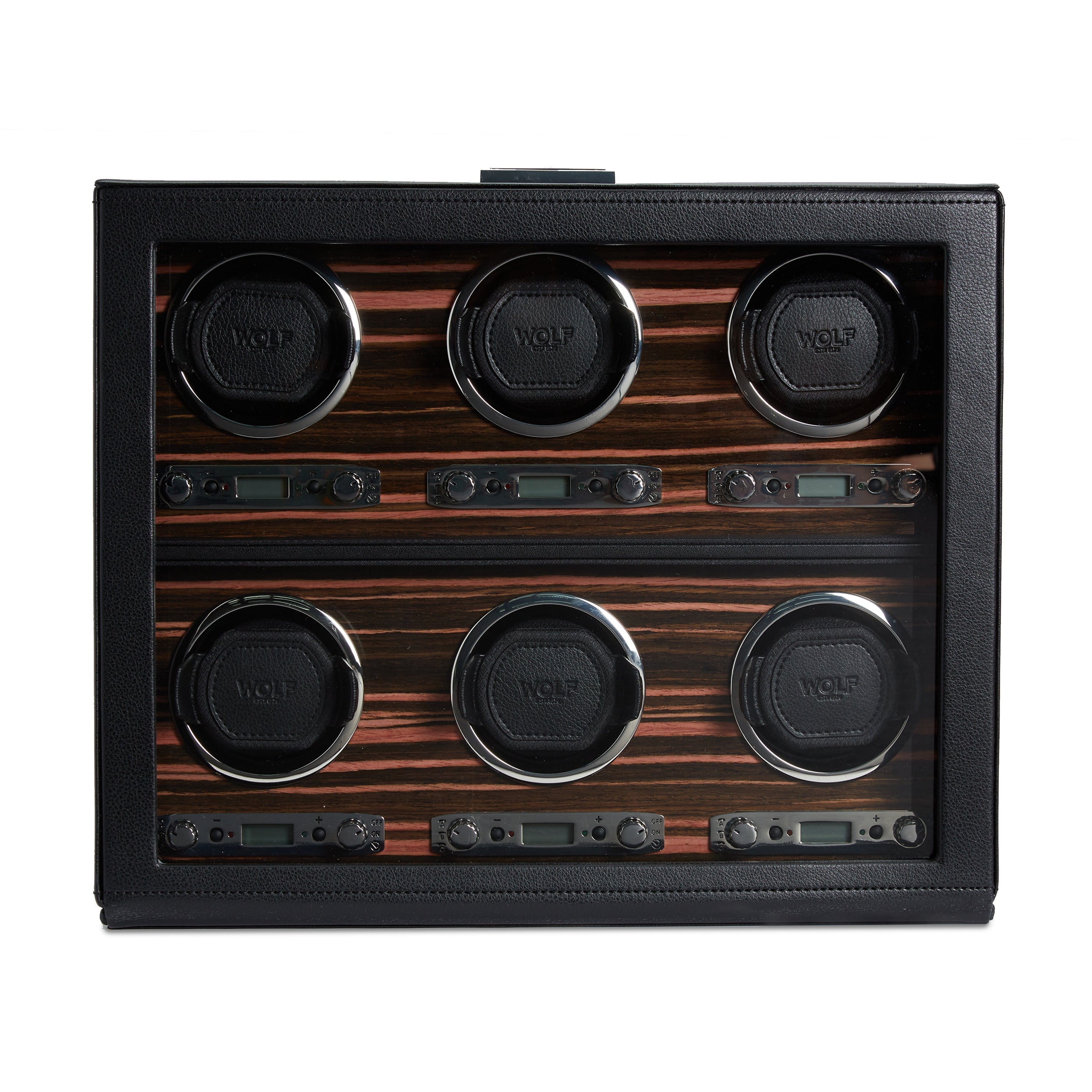 Wolf Roadster 6 Piece Winder Black