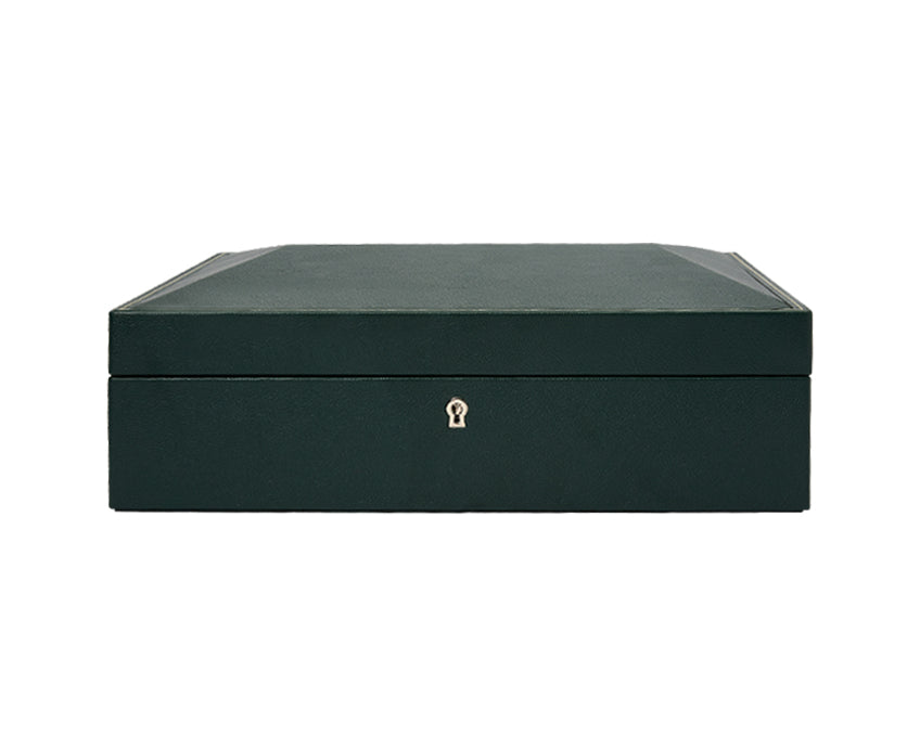 Wolf British Racing 15 Piece Watch Box Green