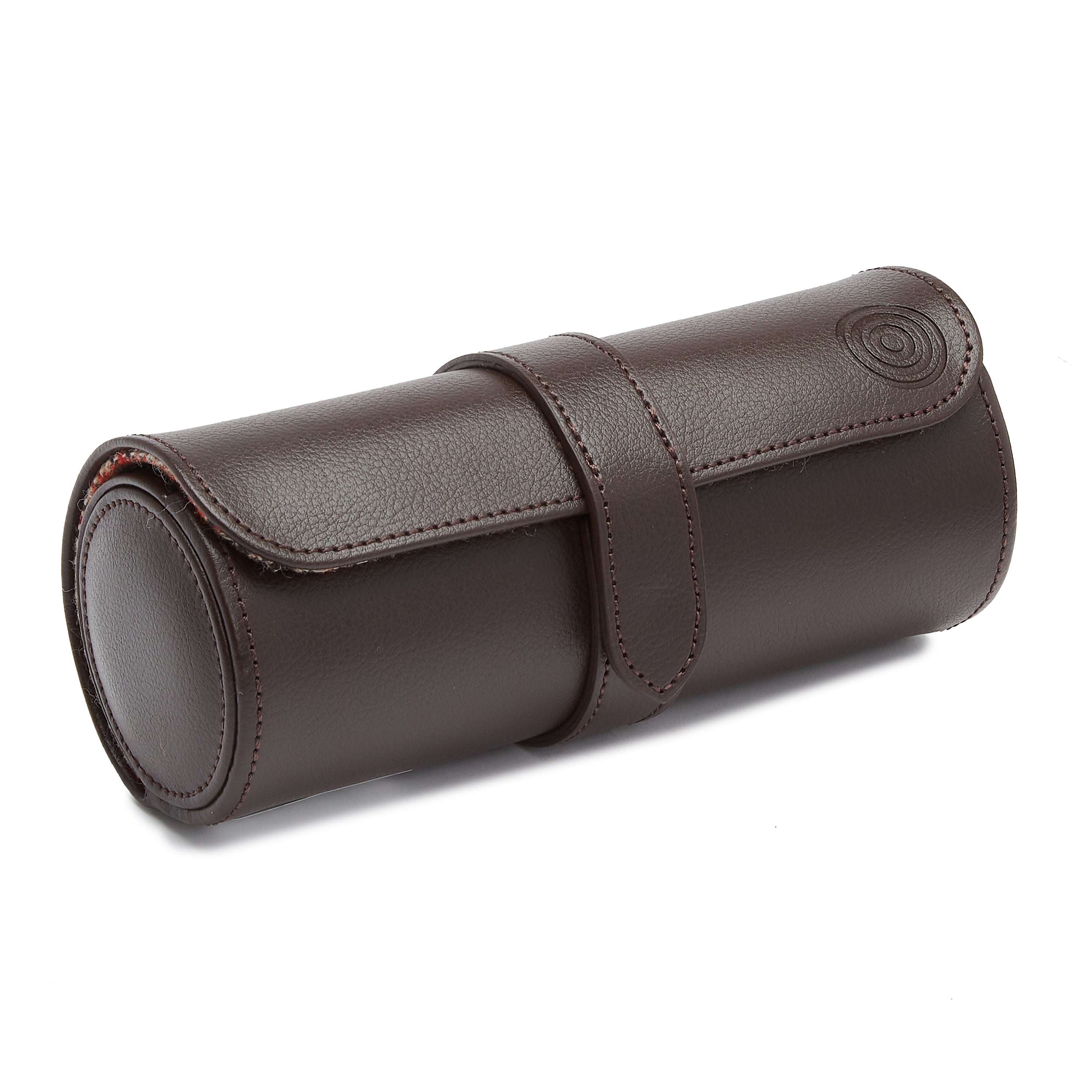 Wolf WM x WOLF Watch Roll with Cigar Case Brown