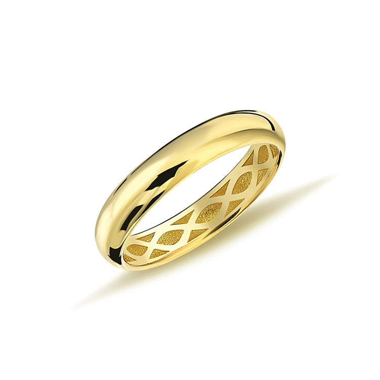 9ct Yellow Gold Plain Band