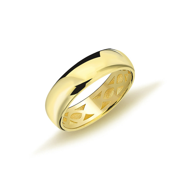 9ct Yellow Gold Plain Band