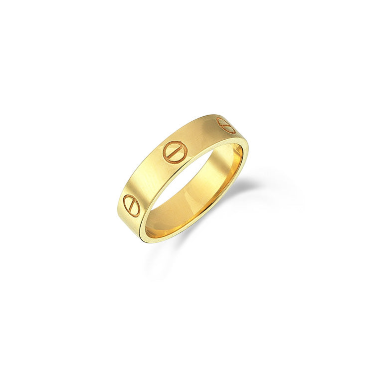 9ct Yellow Gold Lock Ring
