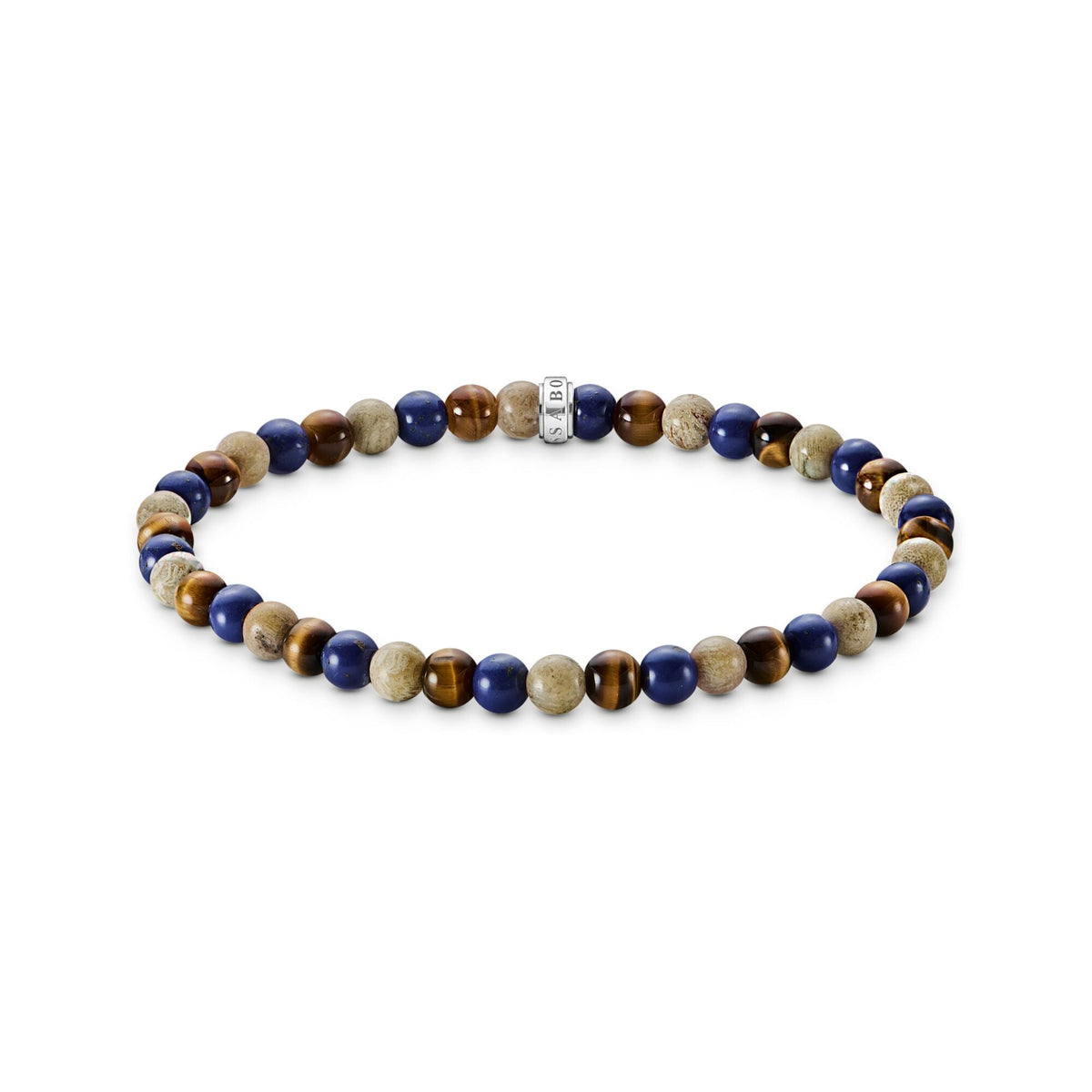 THOMAS SABO Bracelet with brown and blue beads
