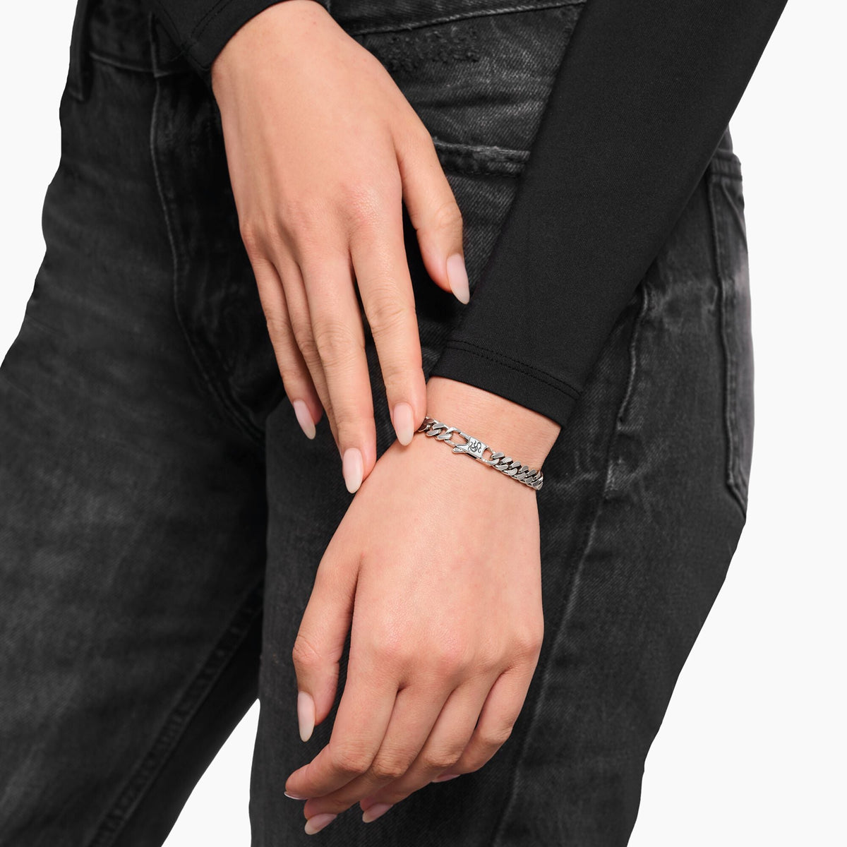 THOMAS SABO Silver armoured bracelet