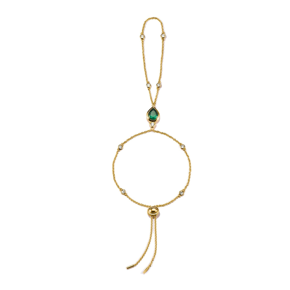 THOMAS SABO Bohemian Bracelet with Green Stone
