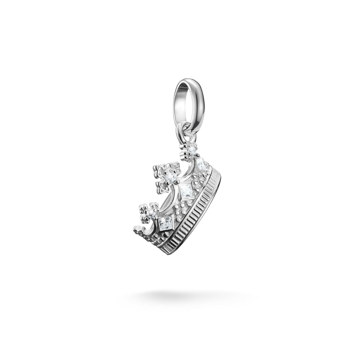 THOMAS SABO Connect Charm crown with stones silver
