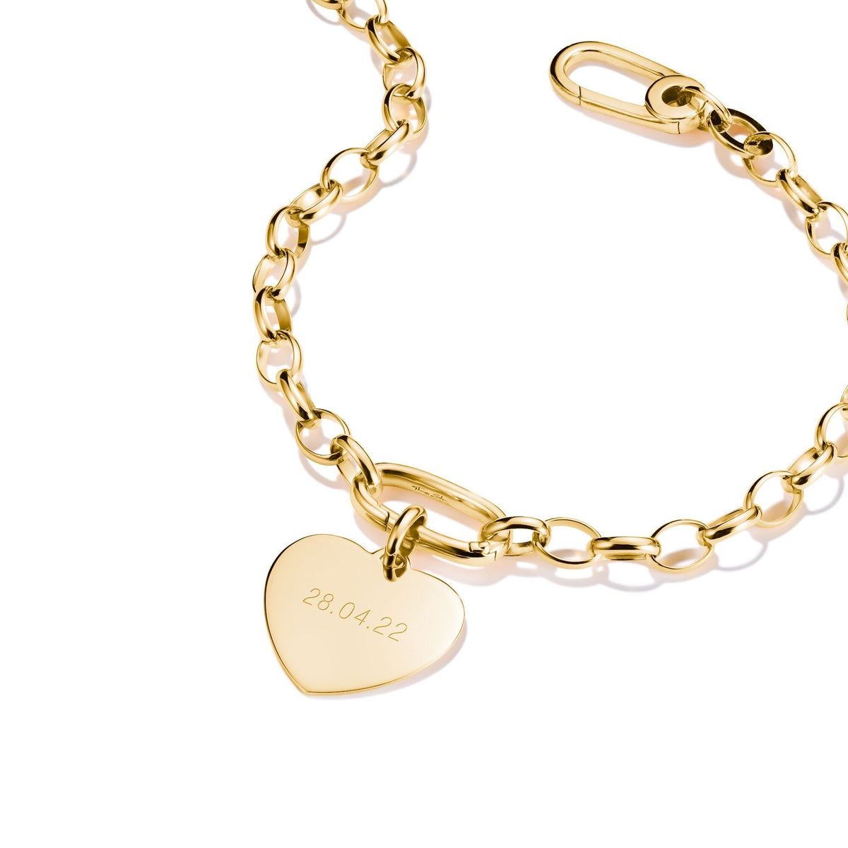 THOMAS SABO Connect Charm big heart Gold