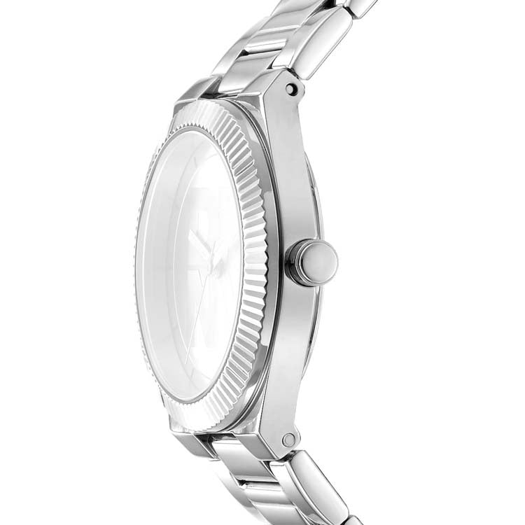 DKNY Logo Silver Stainless Steel 33mm Watch
