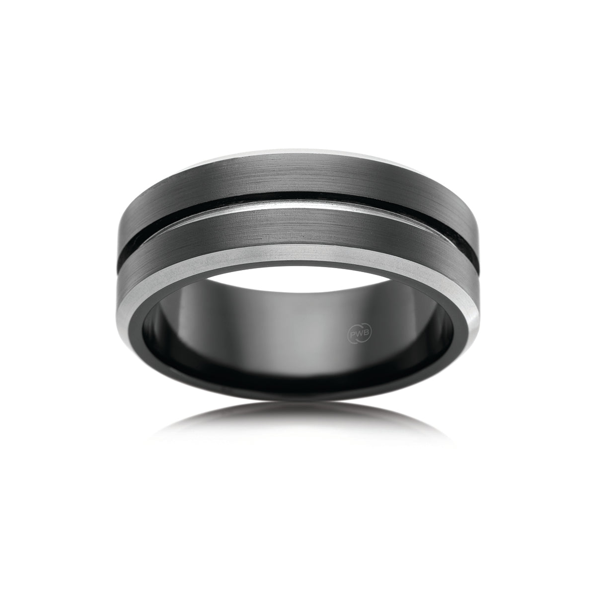 Zirconium Faceted Bevelled Edge Ring