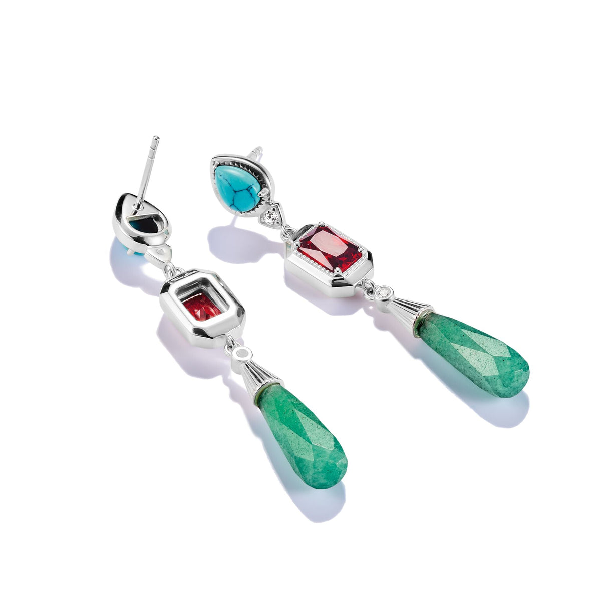 THOMAS SABO Elyndra Earrings with Multicolored Stones