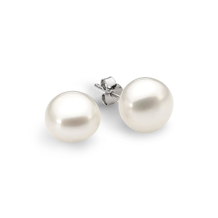 Sterling Silver Luna Stud Earrings