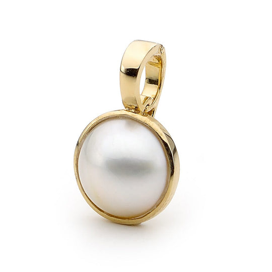 9ct Yellow Gold Adeline Pearl Pendant