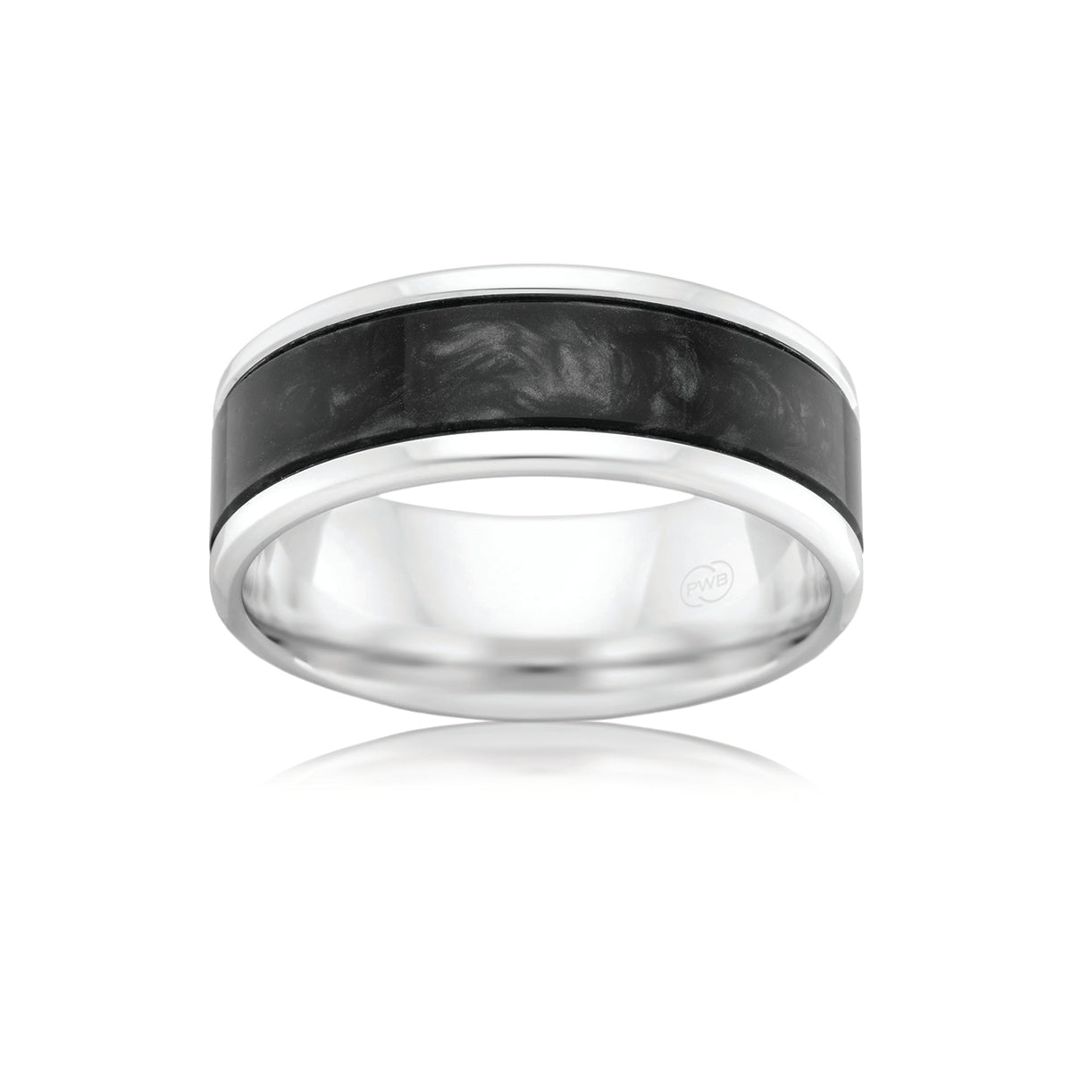 9ct White Gold Spectrum Ring