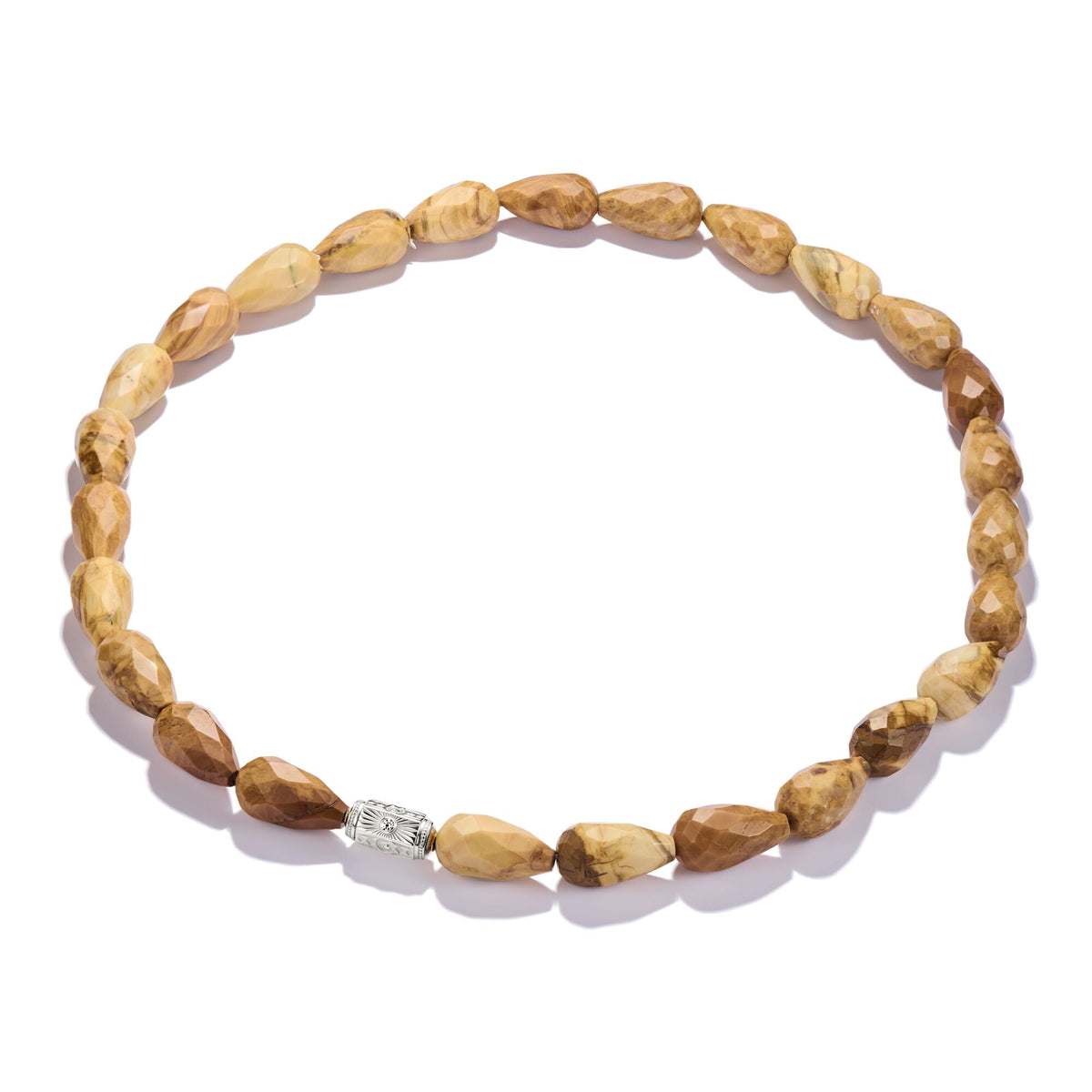THOMAS SABO Elyndra Necklace with Yellow Jasper Beads
