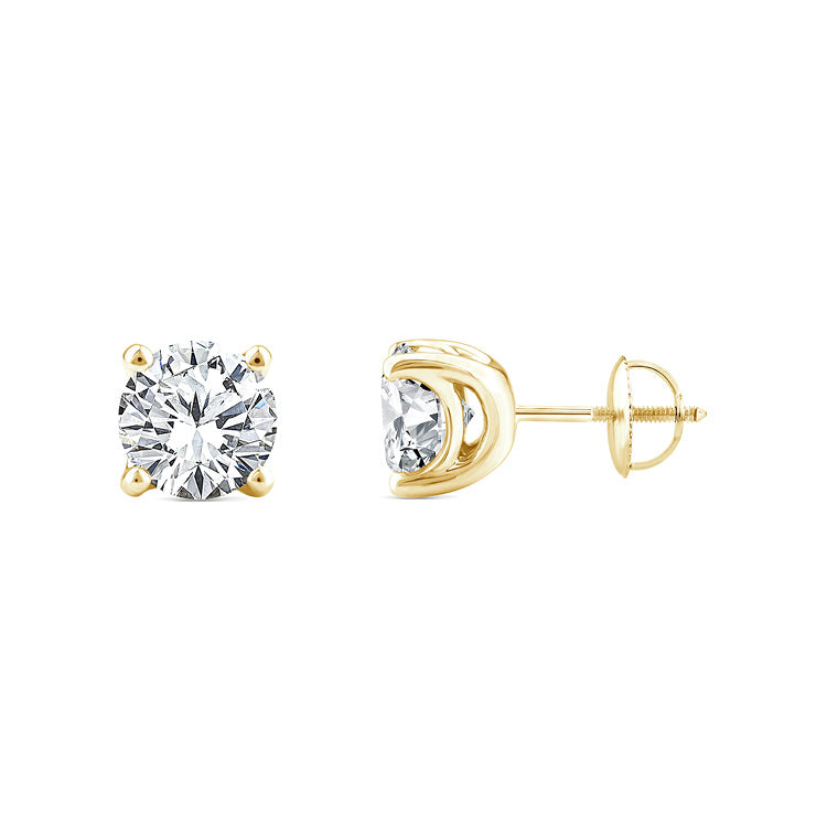 3.00ct Lab Grown Diamond Earrings in 9ct Yellow Gold