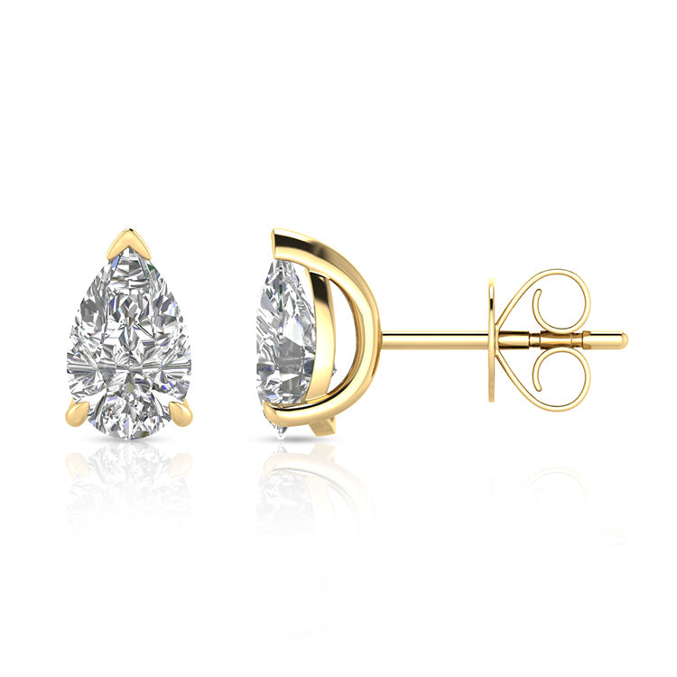 2.00ct Lab Grown Diamond Earrings in 9ct Yellow Gold