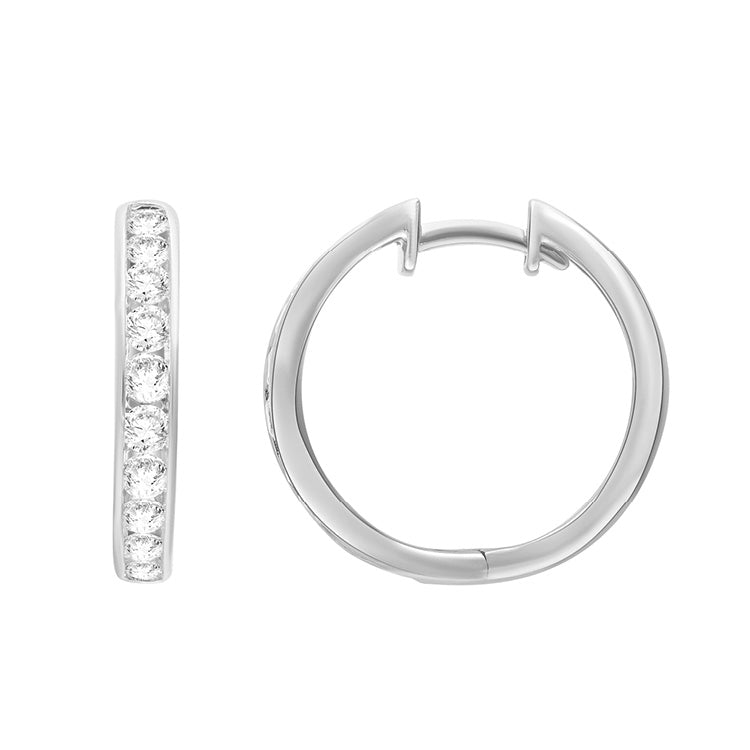 1.00ct Lab Grown Diamond Earrings in 9ct White Gold