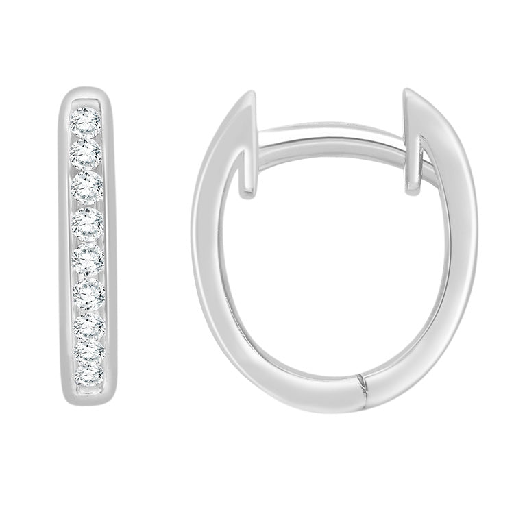0.15ct Lab Grown Diamond Earrings in 9ct White Gold