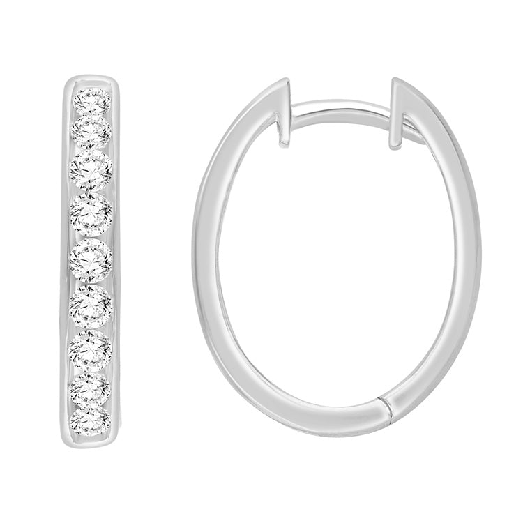 1.00ct Lab Grown Diamond Earrings in 9ct White Gold