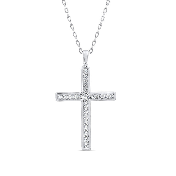 1.00ct Lab Grown Diamond Necklace in 9ct White Gold