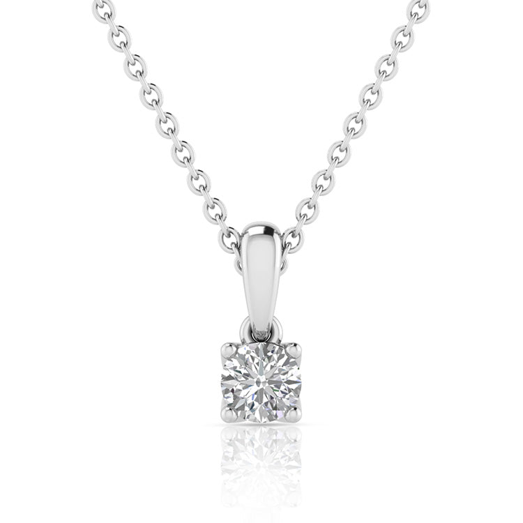 0.25ct Lab Grown Diamond Necklace in 9ct White Gold