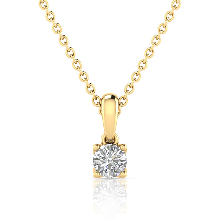 2.00ct Lab Grown Diamond Necklace in 9ct Yellow Gold