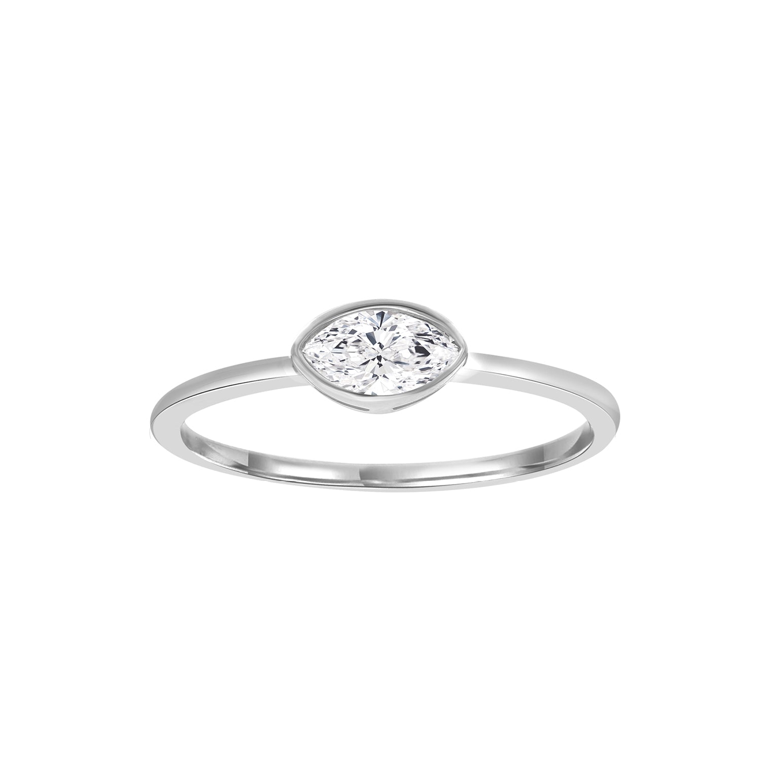 0.25ct Lab Grown Diamond Ring in 9ct White Gold