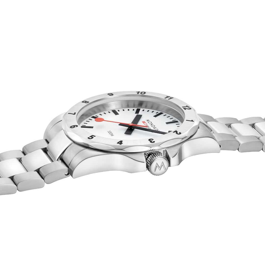 Mondaine Numeri Stainless Steel 42mm Watch - MSN.4211B.SK