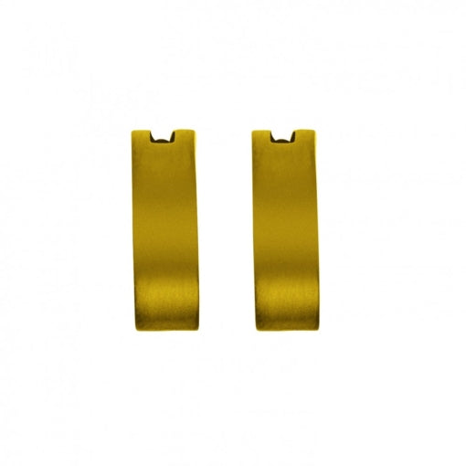 Stainless steel gold hoops
