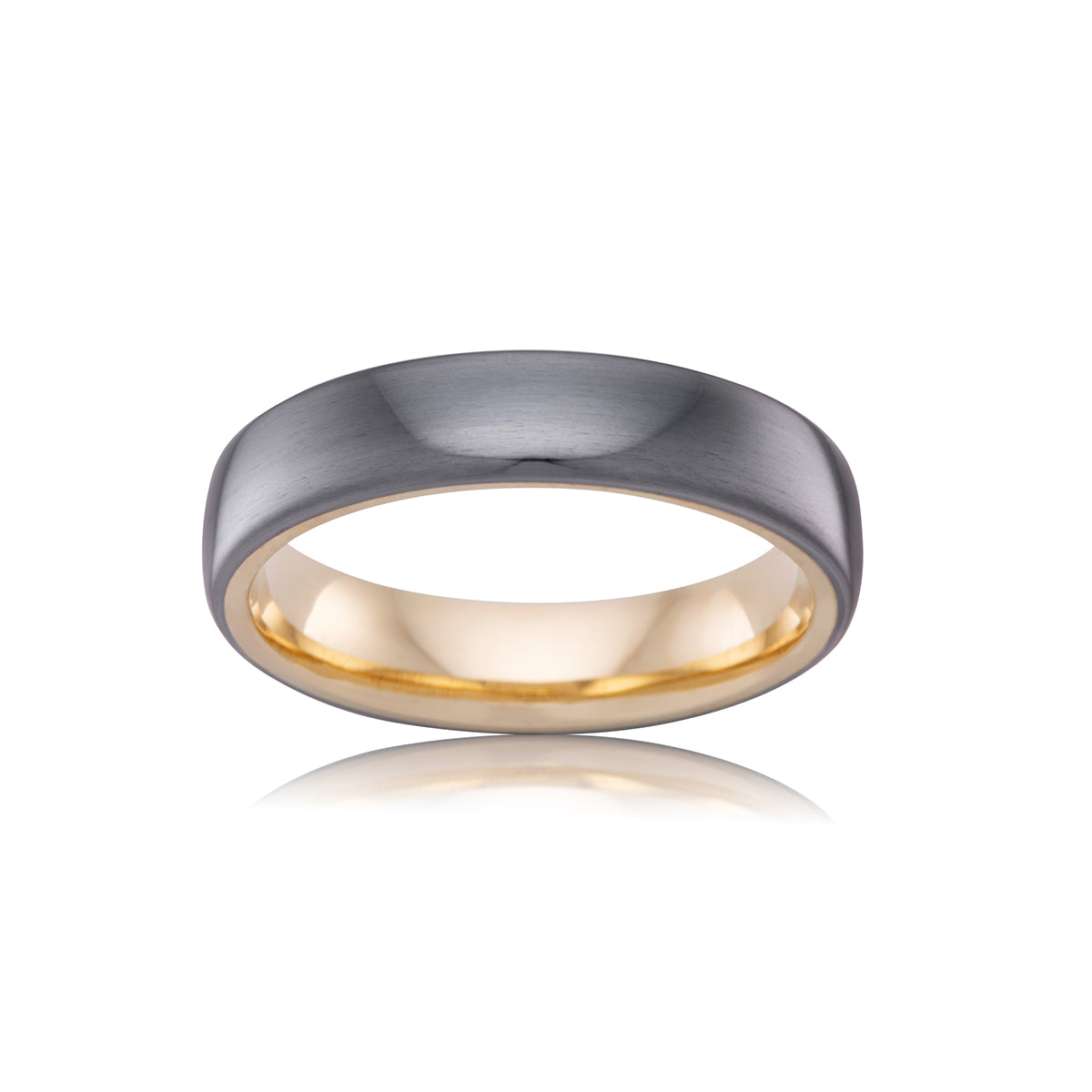 9ct Yellow Gold and Tantalum Ring