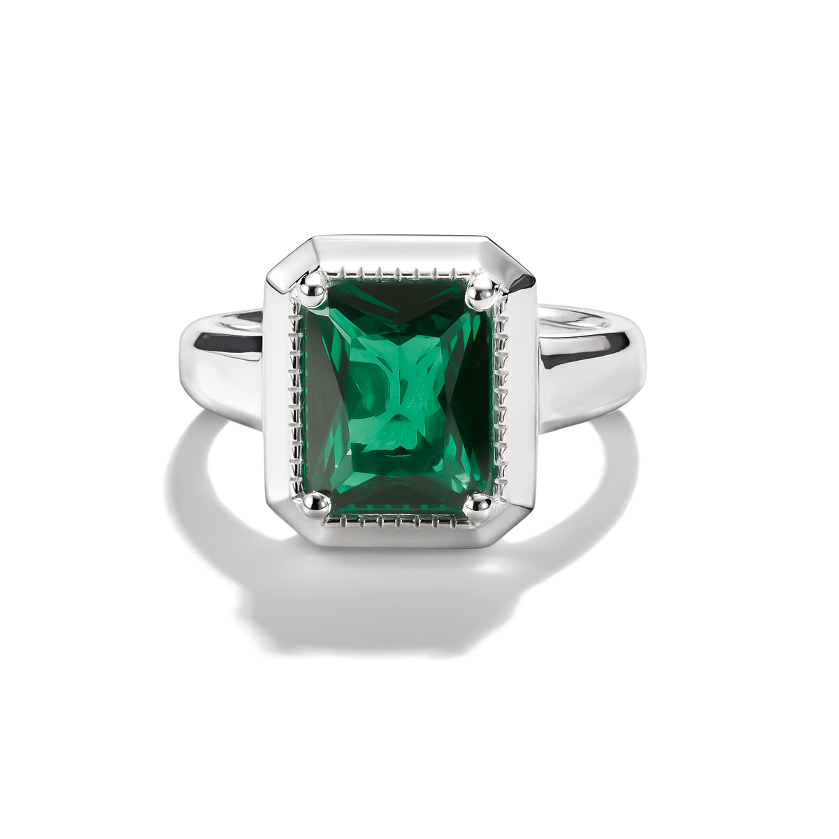THOMAS SABO Ring with Green Zirconia Stone