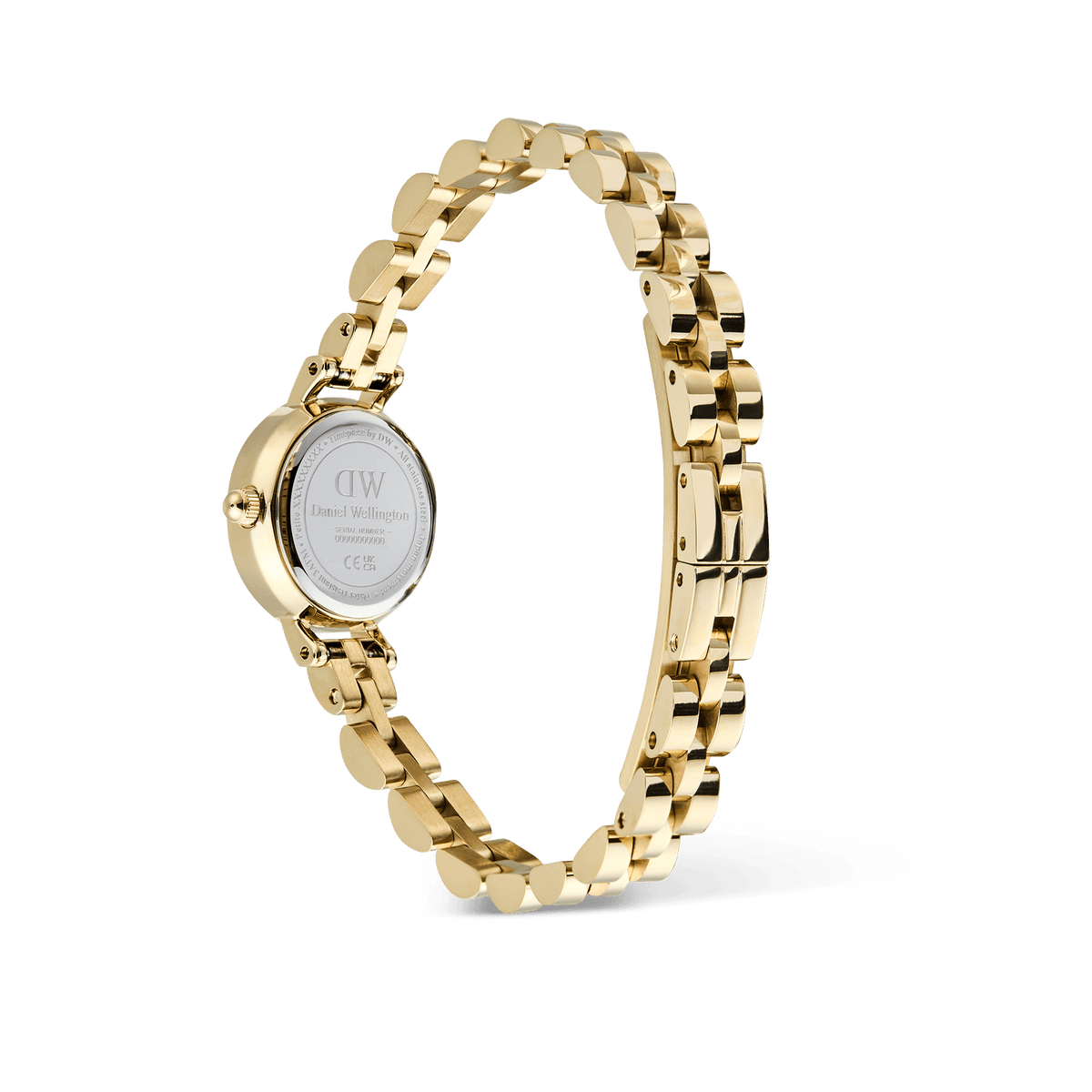 Daniel Wellington Petite Mini Arch 3-link White Gold