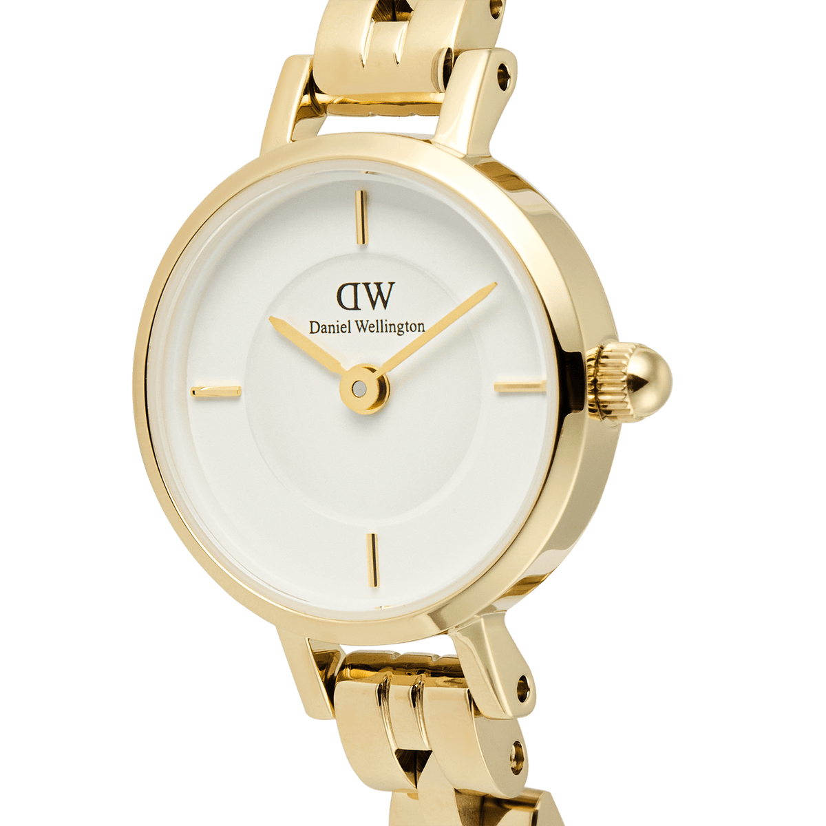 Daniel Wellington Petite Mini Arch 3-link White Gold