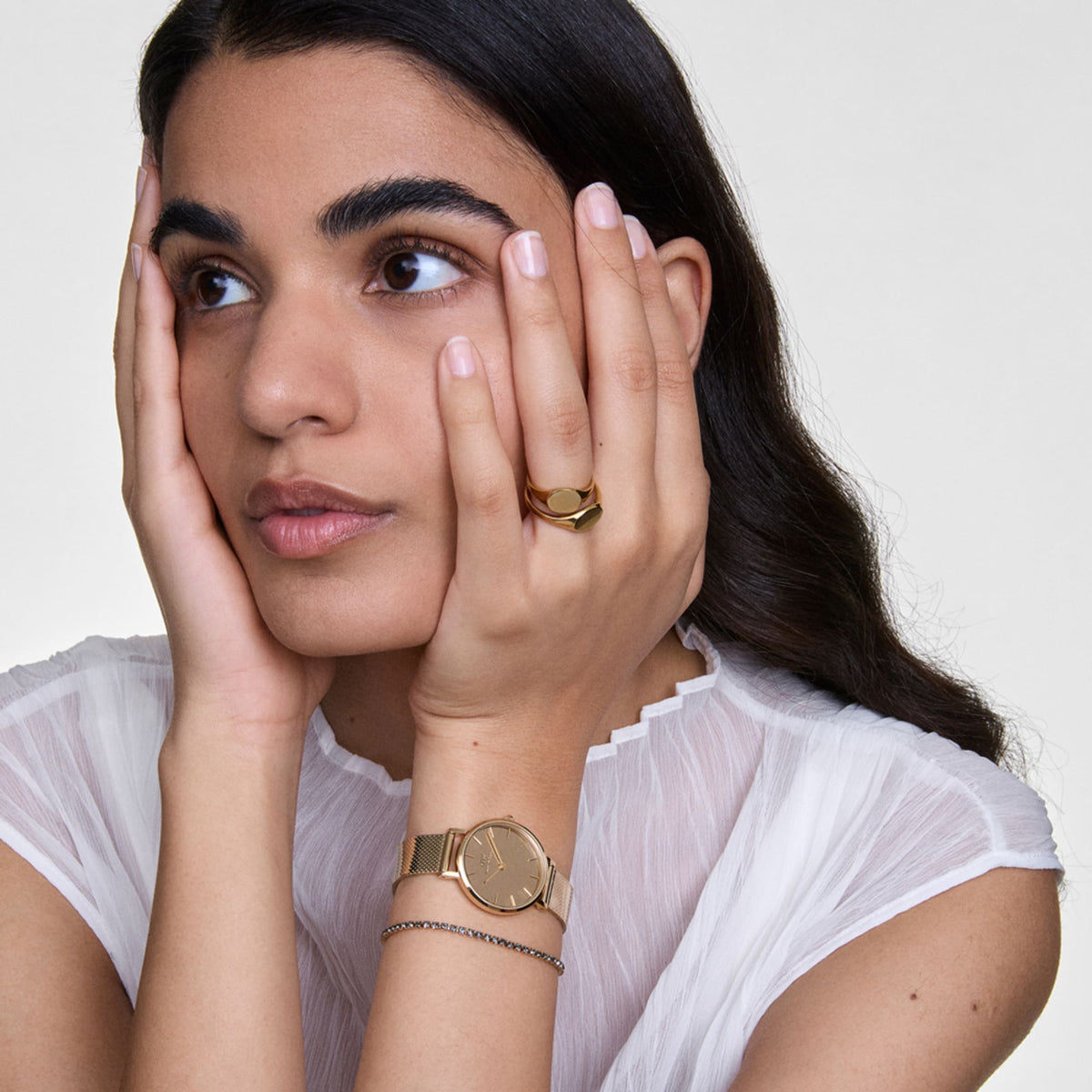 Daniel Wellington Petite Reflection Gold Watch