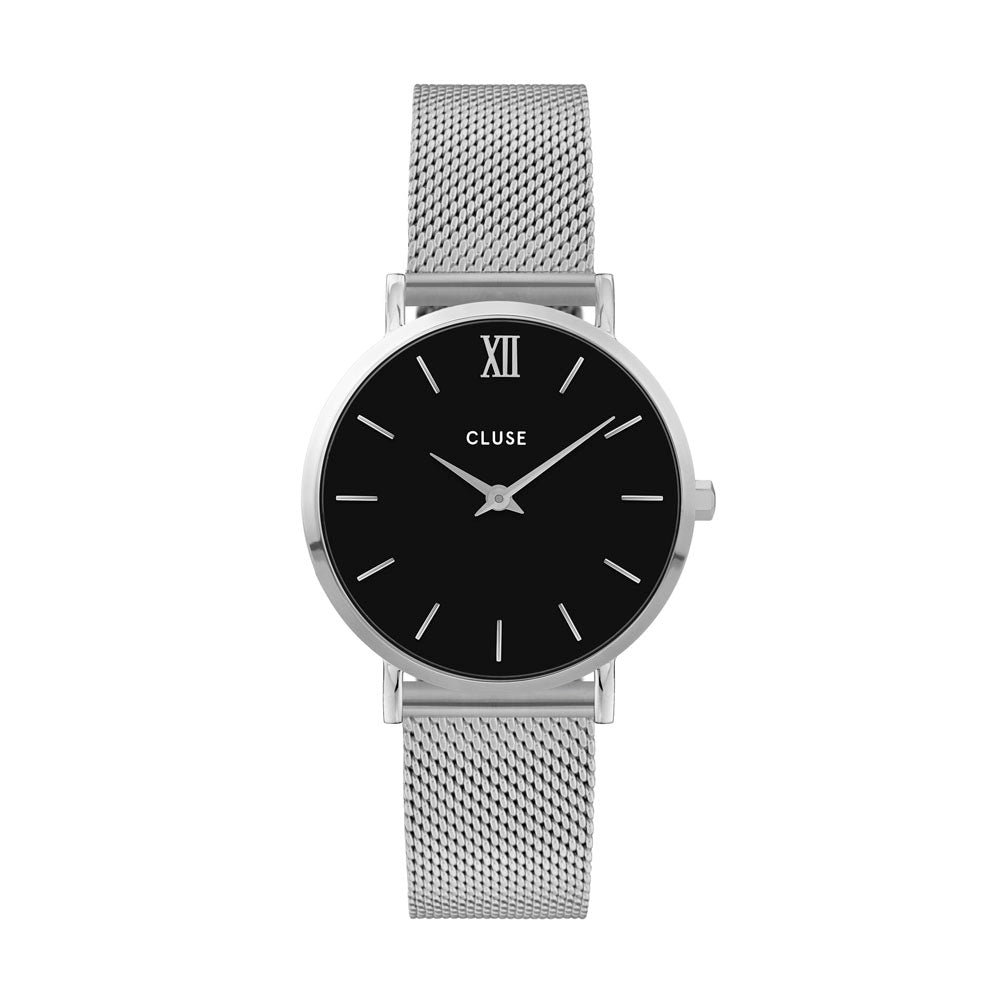 CLUSE Minuit Mesh Silver/Black CW0101203005