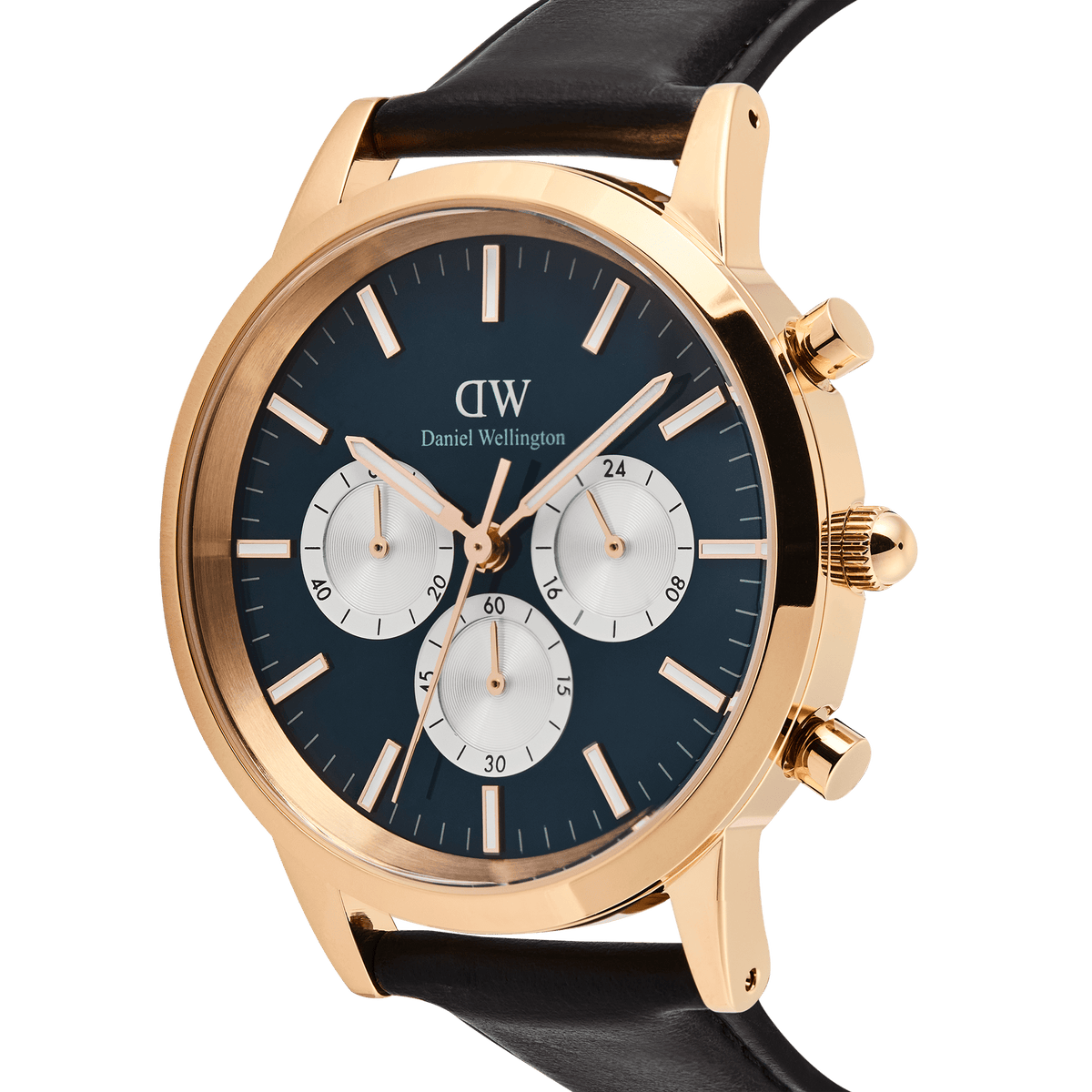 Daniel Wellington Iconic Chronograph Sheffield Arctic Panda Rose Gold
