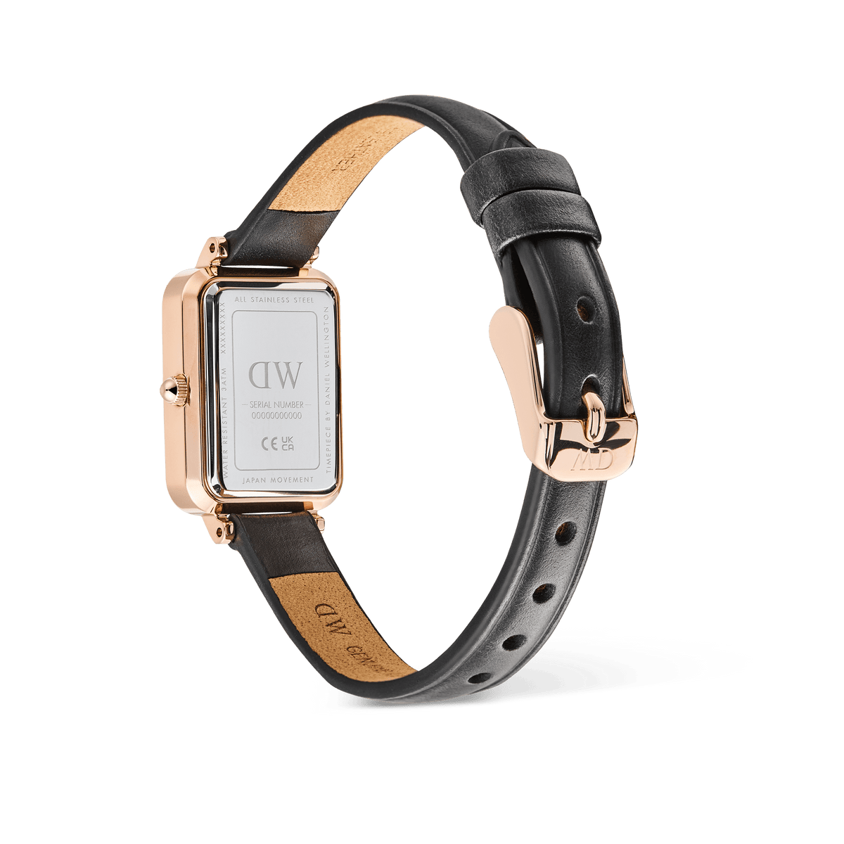 Daniel Wellington Quadro Roman Numerals Date Sheffield Rose Gold