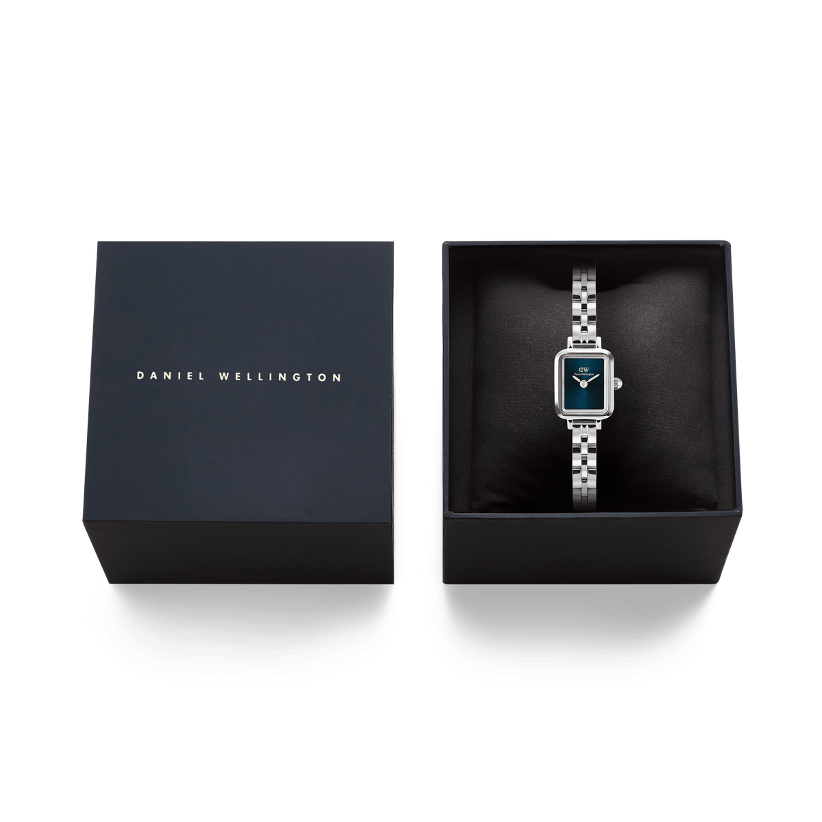 Daniel Wellington Quadro Mini Arch 3-link Arctic Sunray Silver