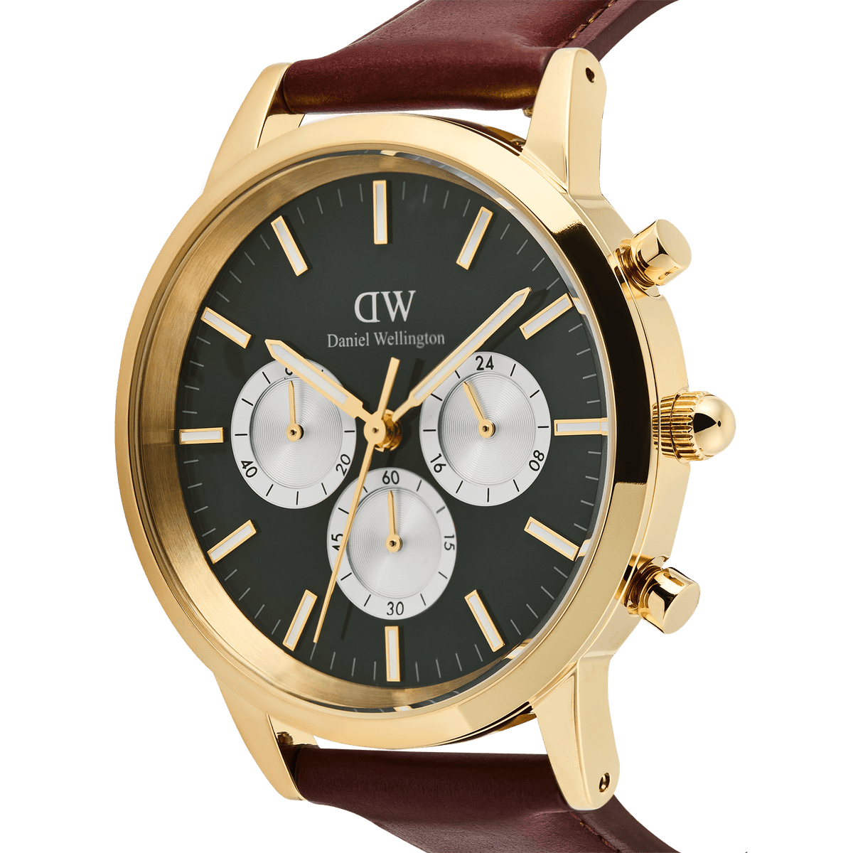 Daniel Wellington Iconic Chronograph St Mawes Emerald Panda Gold