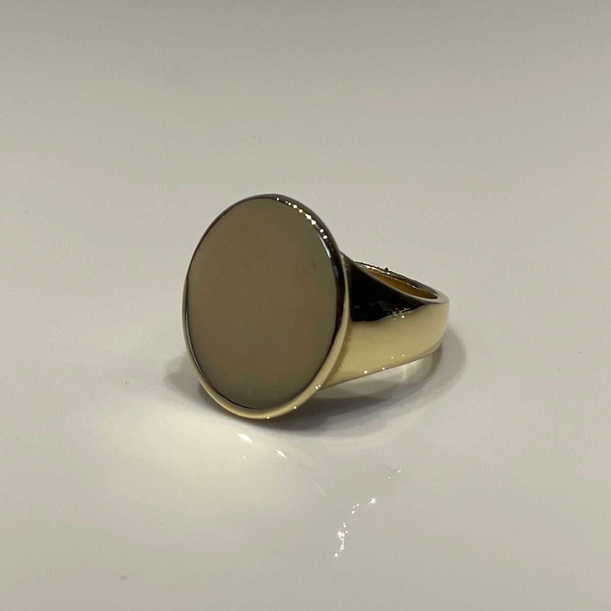 9ct Rose Gold Flat Top Signet Ring