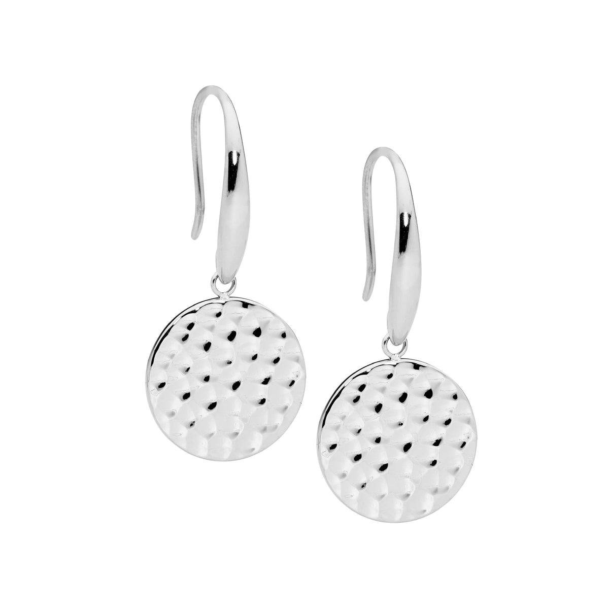 Stainless Steel 15mm Hammered Disk On Shepherd Hook