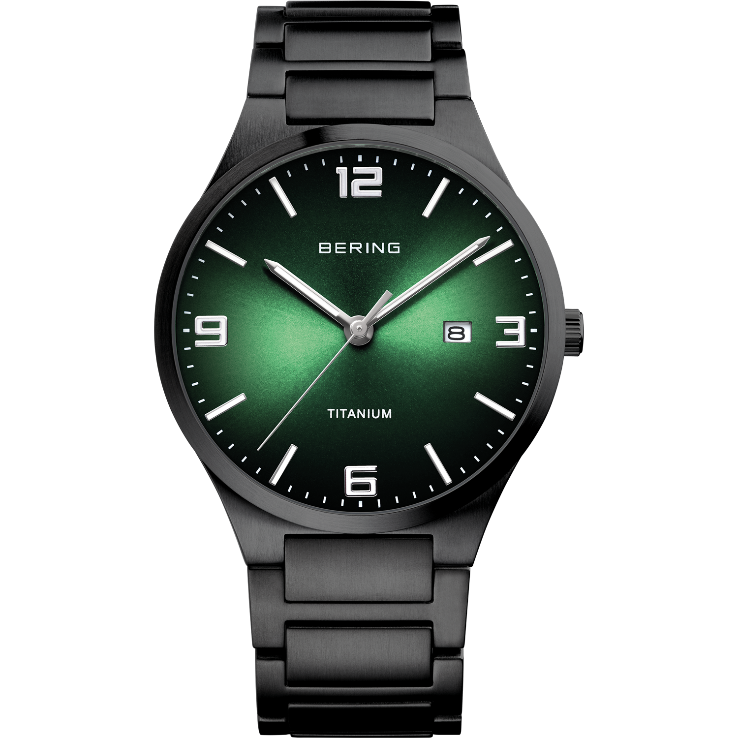 Bering Men's Titanium Green Watch