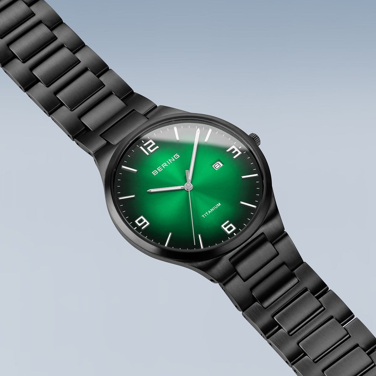 Bering Men's Titanium Green Watch