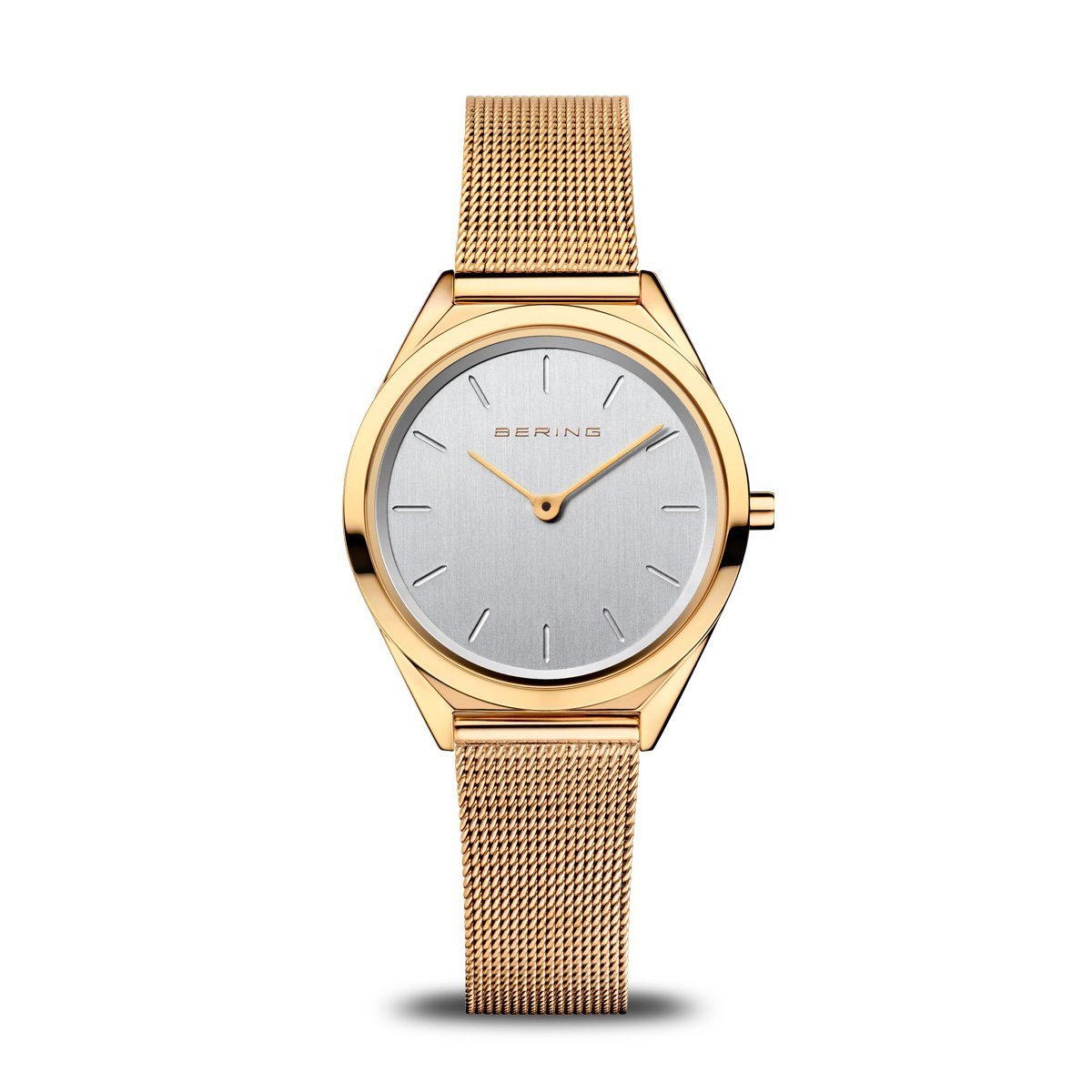 Bering Ultra Slim Polished Gold Watch