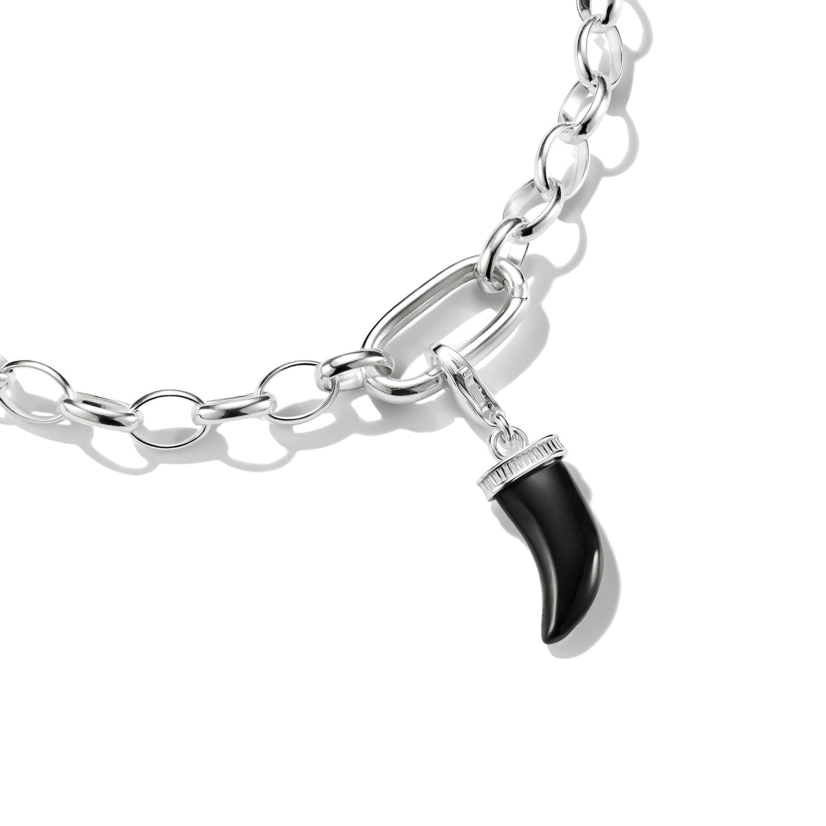 THOMAS SABO Connect Charm Tooth Obsidian
